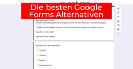 Die besten Google Forms Alternativen