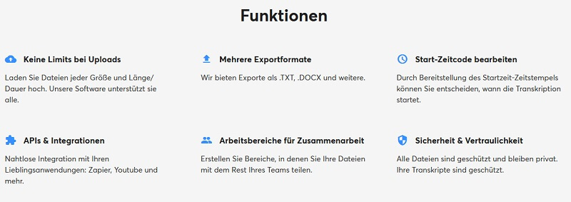 happyscribe funktionen