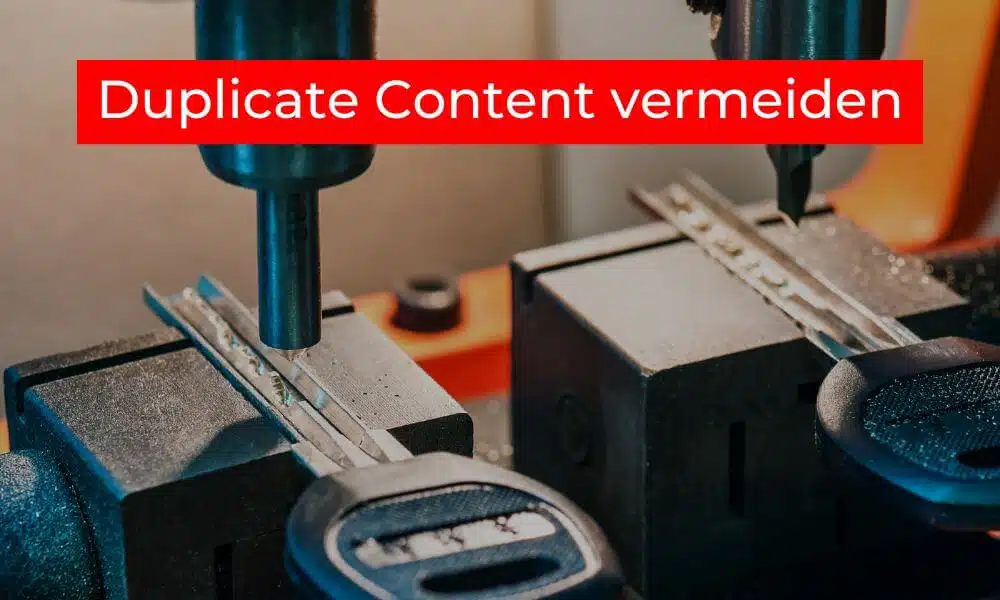 Duplicate Content vermeiden